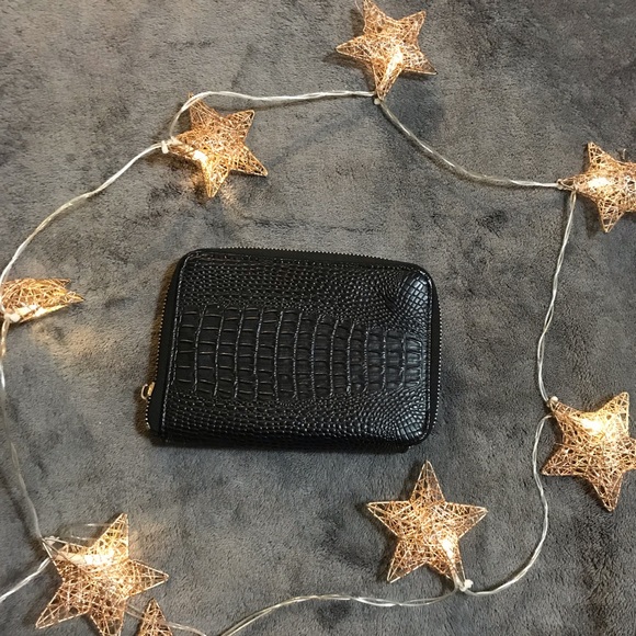 Alligator print black clutch phone case wallet - Picture 5 of 5